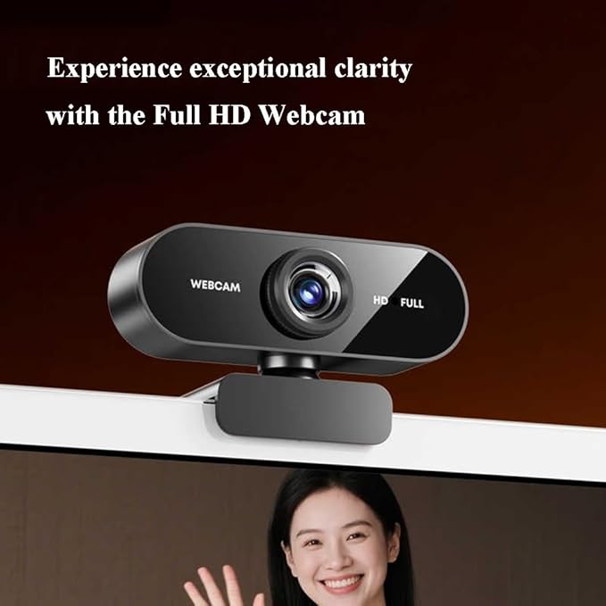 GIZNXBA USB Webcam with Microphone for Streaming Noise Cancellation Wide-Angle Lens Plug &amp Play USB Webcam for Laptop Desktop Streaming(4K)