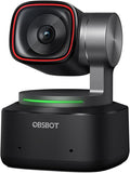 OBSBOT Tiny 2 Webcam 4K Voice Control PTZ AI Tracking Multi-Mode &amp Auto Focus Web Camera with 1/1.5 Sensor Gesture Control 60 FPS HDR Light Correction Webcam for PC Streaming Meeting etc