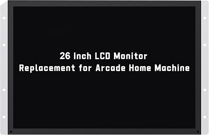 UNICO 26 inch Arcade Monitor 4:3 Ratio LCD Gaming Monitor for HDMI/VGA/CGA/EGA Arcade Machine