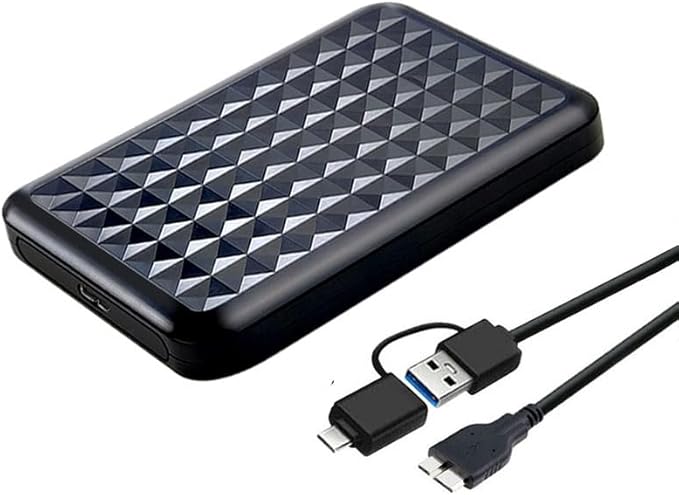 Ultra Slim Portable External Hard Drive 2.5'' USB 3.0 HDD Storage for PC Mac Laptop PS4 PS5 Xbox one (320GB)