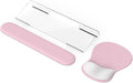 iCasso Keyboard Wrist Rest Blush Pink Ergonomic Mouse Pad with Wrist SupportAcrylic Clear Keyboard Stand for DesktopNon-Slip Mousepad Set for Office Home Gaming