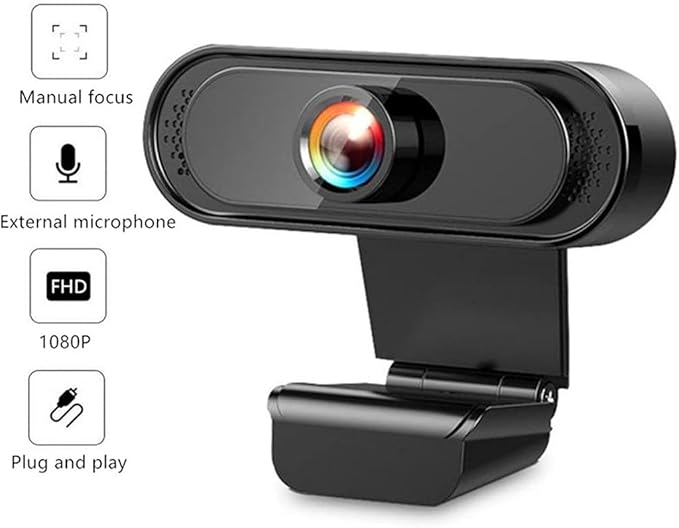 Full 1080p Web Cam Desktop Pc Video Calling Webcam Camera with Microphone Mic