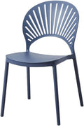 Adjustable Office Computer Chair with Armrest Dining Chair Backrest Home Outdoor Creative Leisure(Navy Blue)