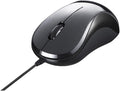 BUFFALO BSMBU108BK Wired BlueLED Silent USB 3-Button Mouse Black