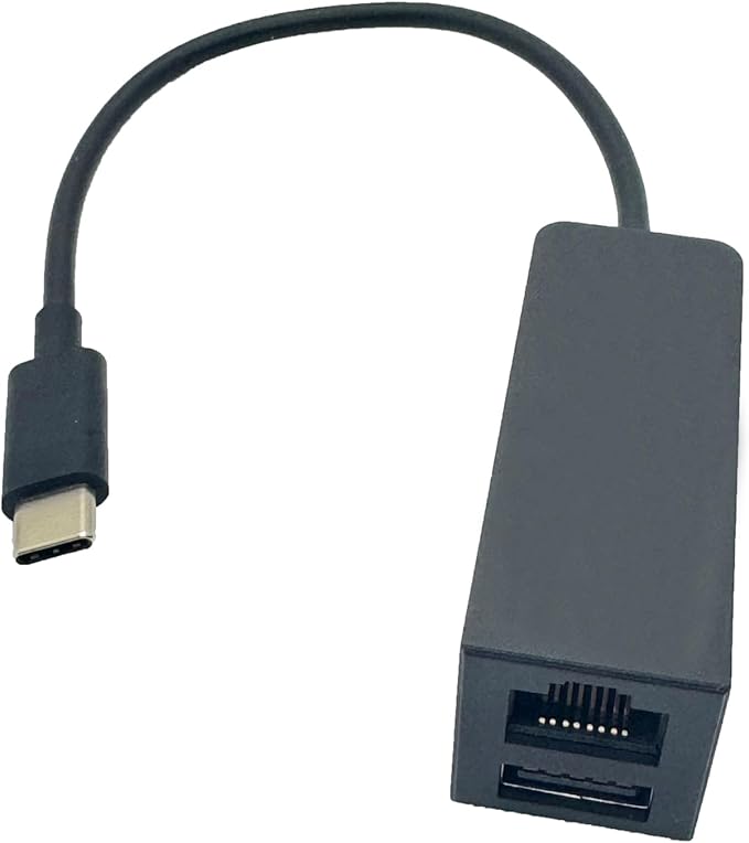 USB-C Type-C to Ethernet RJ45 and USB 3.0 Adapter HUB for Microsoft Surface for MacBook Pro/Air iPad Pro Surface Laptop ChromebookXPS etc