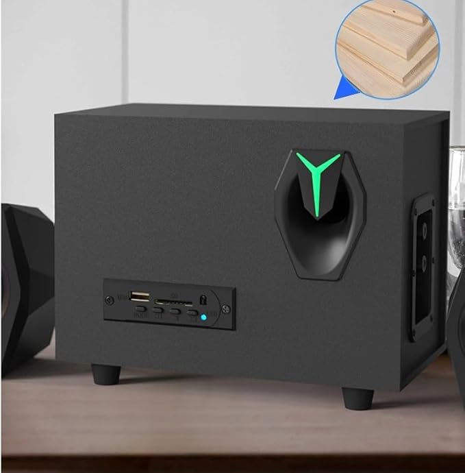 JSEIAJB Multimedia Overweight Subwoofer Mobile Phone Plug Card Speaker Active Laptop Speaker