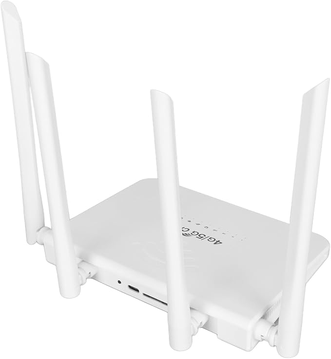 4G LTE Wireless Router 300Mbps Mobile WiFi Hotspot with 4 5dBi Antennas SIM Card Slot for Asia (US Plug)