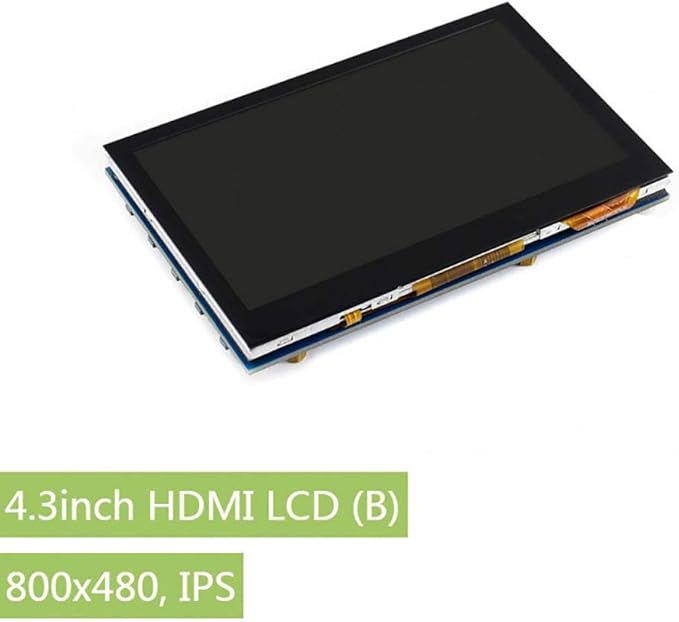 waveshare 4.3inch HDMI LCD 800x480 IPS Display Supports Various Systems Capacitive Touch Screen Support Jetson NanoBeaglebone Black Banana pi Raspberry pi Raspbian/Ubuntu/Kali/Retropie/WIN10 IOT