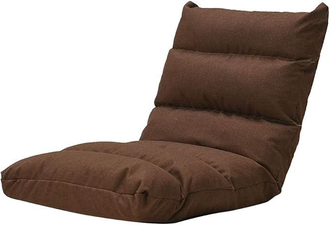 Floor Chair Floor Chair Lazy Leisure Sofa Removable and Washable Computer Chair on Single Bed Independent Liner Folding Meditation Chair 6-Way Adjustable for Bay Window Balcony (Color : Blue)