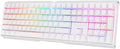Laptop Keyboard Mechanical Gaming Keyboard with Black Switch 104 Keys LED RGB Backlit Cherry MX Blue Switches for PC/Games Computer Keyboard (Color : Black) (White)
