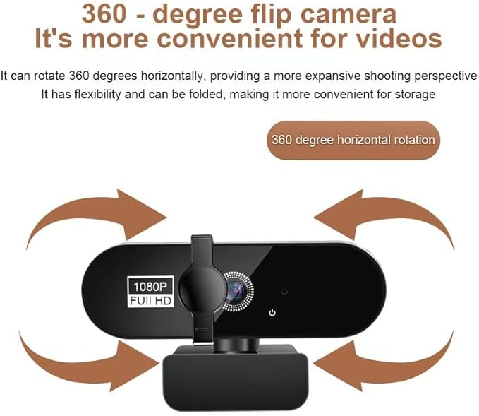 High-Definition 4K USB Webcam for Online Teaching Live Streaming and Remote Meetings – Plug-and-Play 1080P &amp 2K Support