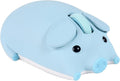 Bluetooth Mouse 2.4G Mice Cute Cartoon Pig Dual Mode (Bluetooth or 2.4 GHz Receiver) Computer Mice 1200 Silent Clicks Cordless Mouse for Laptop/Notebook/iPad/PC/Mac/Chromebook Office Home Gift(Blue)