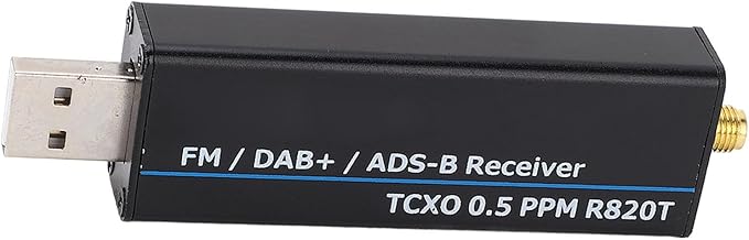 RTL SDR Receiver Full Band Aluminum Enclosure and 2 Antennas Receiver Radio Receiver Software Defined Radio (100kHz-1.7GHz)