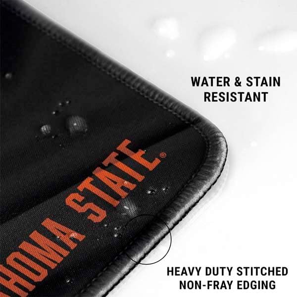 Skinit Medium Gaming Mouse Pad - Officially Licensed Oklahoma State Jersey Design with Stitched Edges Waterproof Non-Slip Rubber Base Desk Mat for Keyboard &amp Mouse 17.7 x 15.75 inches