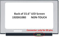 New 15.6 Screen Compatible with N156HGA-EA3 Also fit NT156FHM-N51 NT156FHM-N62 NT156FHM-N61 (No Bracket) 1920X1080 Slim Matte 30 pin Without Bracket