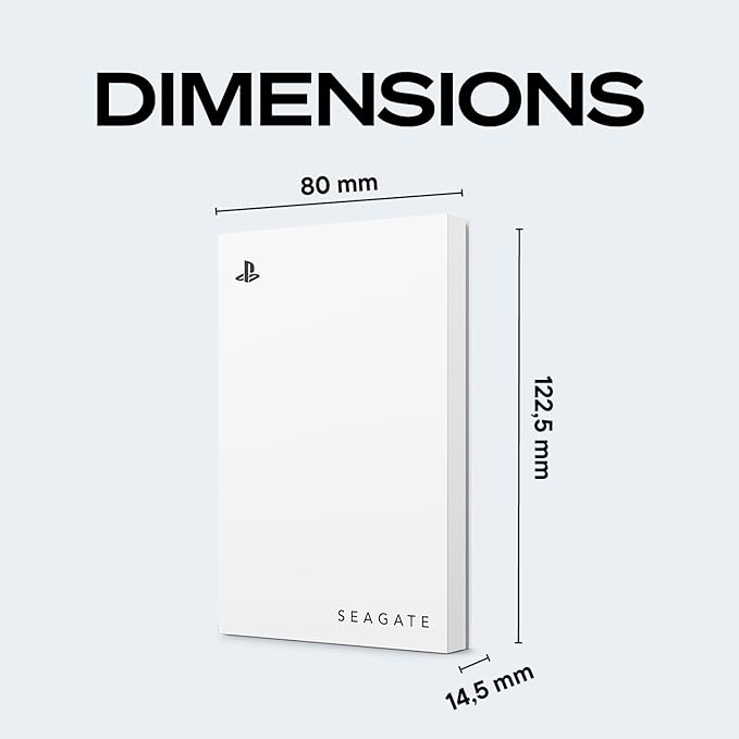 Seagate Game Drive for PlayStation® Consoles 2 TB External Hard Drive - USB 3.2 Gen 1 Officially-Licensed (STLV2000101)
