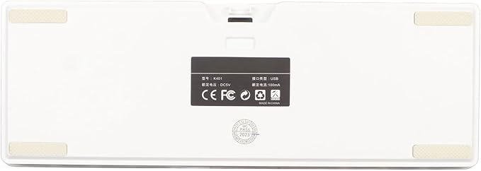 Generic Mini 61 Keys Wired Gaming Keyboard RGB 60 Percent Imitated Mechanical Compact for Typist (White Pink)