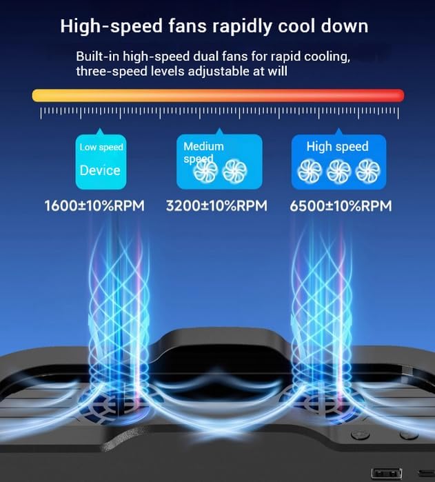[New - 2-in-1] Cooling Base/Dust Cover for Switch 2Dual Fan Heat Dissipation Adjustable air Speed with RGB lamp USB-A 2.0 Port (Cooling Base + Dust Cover)