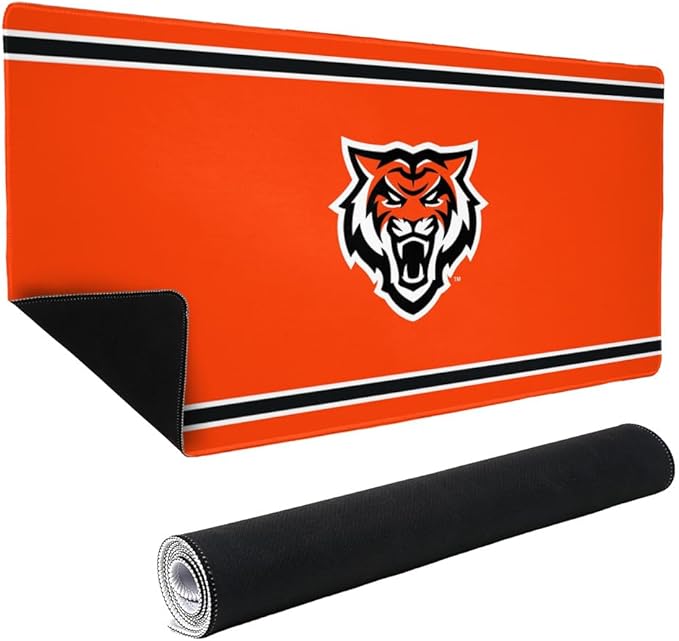 Idaho State University Primary Logo Stripes Large Gaming Mouse Pad Desk Mat with Stitched Edges Non-Slip Base for Gamer Home and Office 31.5 x 15.7