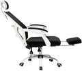 Swivel Office Chair Computer Chair Office Chair Backrest Gaming Chair The Company Chairs Reclining Ergonomic Chair with A Footrest White/Black Task Chair