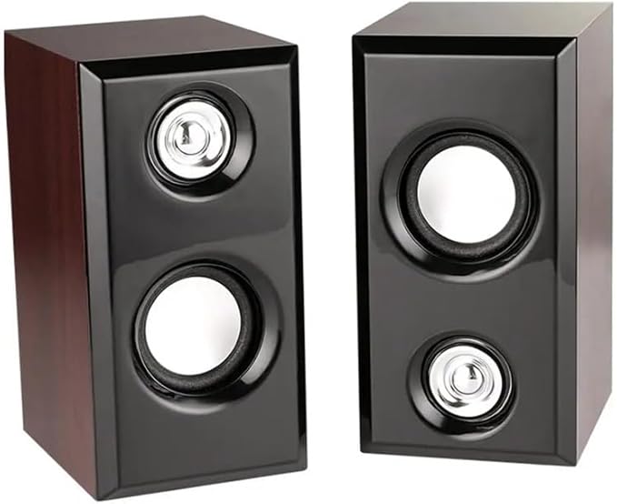 Computer Speakers 1 Pair Useful Wear-Resistant 3.5mm Audio Jack Desktop Wired Loudspeakers for TV