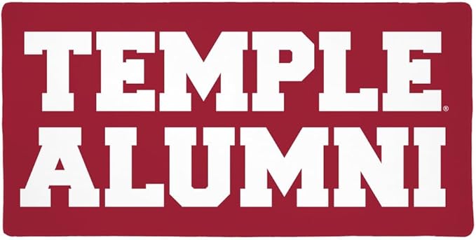 Temple University Alumni Large Gaming Mouse Pad Desk Mat with Stitched Edges Non-Slip Base for Gamer Home and Office 31.5 x 15.7