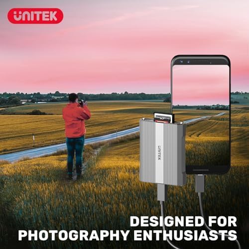 Unitek 4 in 1 CFexpress Type B Card Reader - SD4.0 UHS-II &amp Micro SD Card Reader with USB-A Hub 10Gbps USB 3.2 Gen 2 CFexpress Adapter for Cf Express Type B