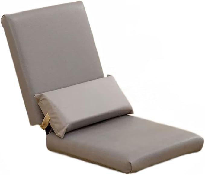Aimeryup Hotel Legless Chair Wooden Foldable Adjustable Height Fabric Cushion Lazy Living Room Sofa 40X43X43CM(Size:40X43X43CMColor:B)