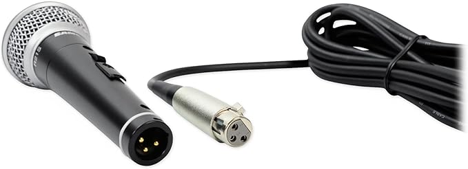 (2) Samson R21S Dynamic Cardiod Handheld Microphone+Mic Clip+Cable+3.5mm adapte (2 Items)