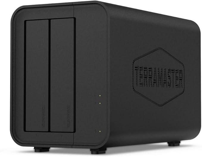 TERRAMASTER D2-320 USB RAID Enclosure - USB 3.2 Gen 2 10Gbps Type C 2Bay Direct Attached Storage Supports RAID 0 1 Single JBOD (Diskless)