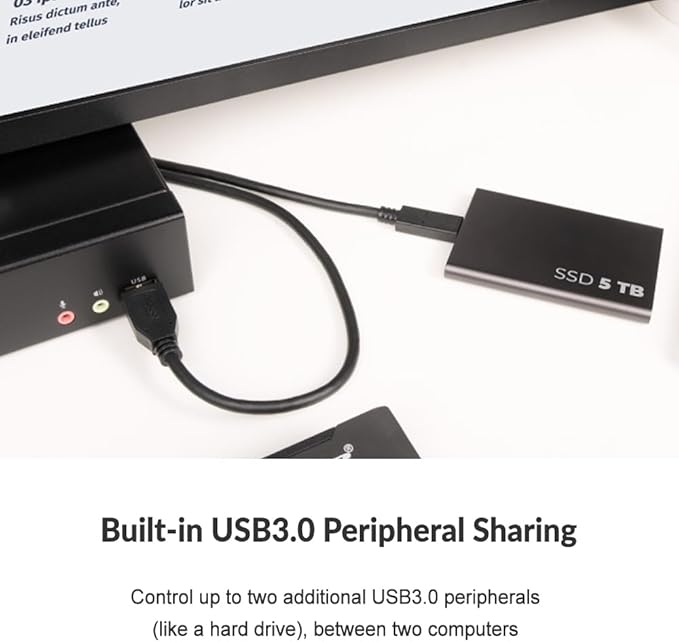 IOGEAR KVMP 2-Port 4K Dual View DisplayPort Matrix with USB 3.1 Gen1 Hub and Audio 4096x2160 @ 60Hz Mouse Crossover Switching 7.1 Audio Mixer Windows MacOS Linux - TAA Compliant - GCMS1922