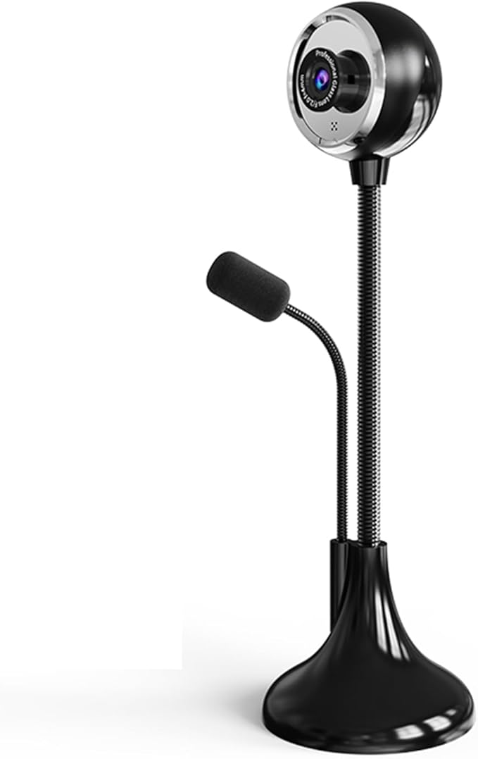 USB Desktop Stand-Up Camera 1080P(2K) 30hz HD Streaming Webcam with Mic 360° Rotation Portable Camera with Wide Angle Lens Suitable for Conference/Call/Web Class/Live Streaming