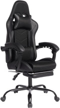 Ergonomic Racing Style Gaming Chair PU Leather High Back PC Office Seat with Lumbar Support Massage Function