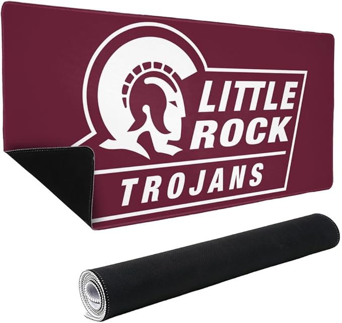 University of Arkansas at Little Rock Primary Logo Large Gaming Mouse Pad Desk Mat with Stitched Edges Non-Slip Base for Gamer Home and Office 31.5 x 15.7