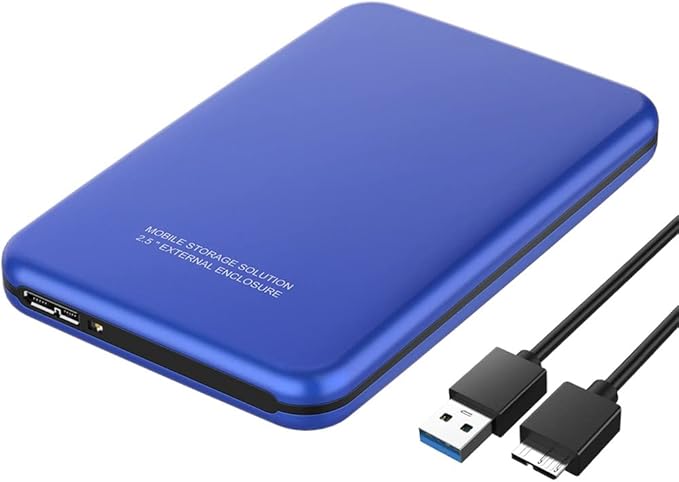 USB3.0 External Hard Disk 500GB 1TB 2TB Storage Device Drive 7200rpm Drive Mobile Hard Disk HDD 2.5(Color:BlueSize:500GB)