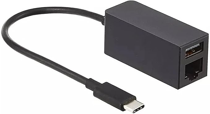 USB-C Type-C to Ethernet RJ45 and USB 3.0 Adapter HUB for Microsoft Surface for MacBook Pro/Air iPad Pro Surface Laptop ChromebookXPS etc