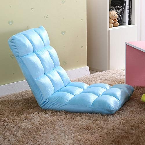 BTZHY Floor Chair Floor Chair Computer Folding Chair on The Bed 5 Gears Adjustable Lazy Sofa Removable and Washable Foldable Floor Chair with Backrest Ergonomics Floor Sofa (Color : Pink)