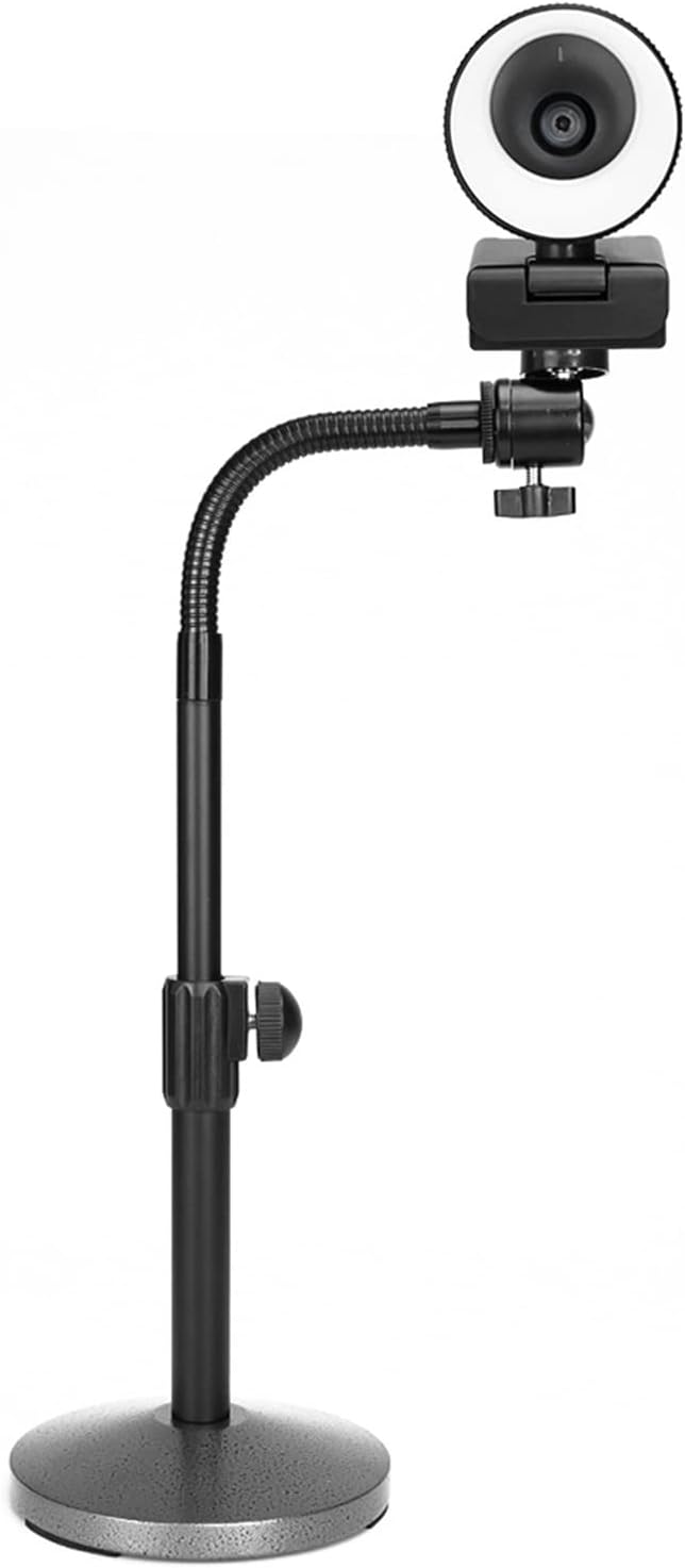 1080P Webcam 60FPS Autofocus HD Web Camera with Microphone Ring Light Web Cam for PC Computer Camera Ultra High Definition (Color : 60FPS with Tripod) (60FPS with Stand 1)