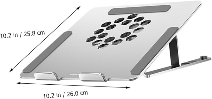 Laptop Cooling Pad with Adjustable Height and RGB Light Effect Fan for Laptops Under Laptop Stand for Enhanced Cooling and Craftsmanship