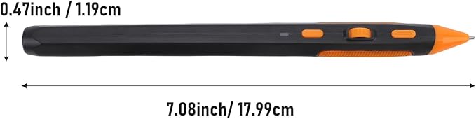 Computer Mouse Pen Ergonomic Pen Mouse DPI 800 1200 1600 Adjustable Pocket Ergonomic 2.4G Wireless Pen Mouse for Laptops Desktops Tablets Smartphones (Black)