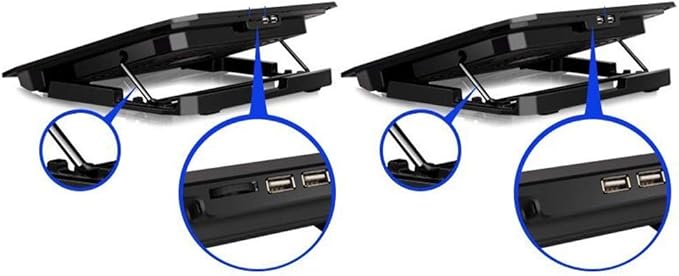 Laptop Cooling Pad - Fits up to Smaller laptops &amp notebooks - Strong &amp ABS &amp Metal Mesh - Fits Easily on Your Lap or Any Flat Surface - Keeps Your Laptop Cool