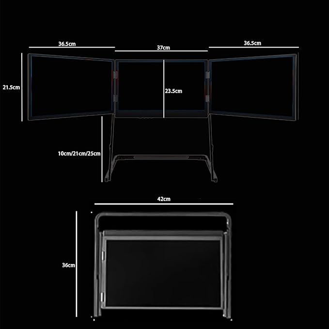 Laptop Dual Monitors Display Extender 15.6-inch Portable Laptop Screen Extender Thin and Light Foldable Design Creating a Mobile Multi-Screen System Perfect for Business Travel