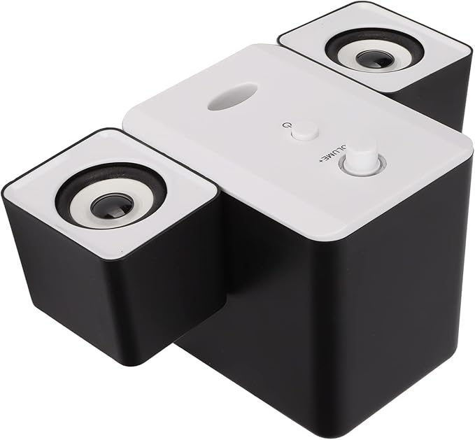 aqxreight USB Powered Desktop Speakers Computer Speakers with Subwoofer for PC Laptop Tablet Desktop Version Black White USB Powered Desktop SpeakerUSB Powered SpeakerComputer SpeakerUSB