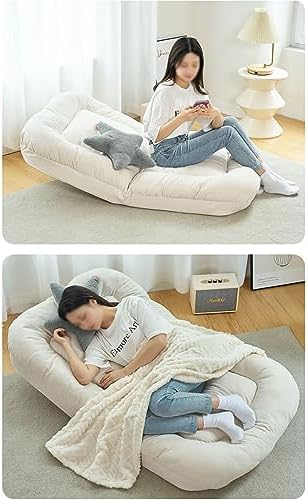 Floor Chair Indoor Adjustable Floor ChairLazy Sofa BedFoldable High Back Floor Gaming Chair | Lazy Sofa Couch Bed For Teens &amp Adults | Soft Cushioned | Accent Bean Bag Couch For Bedroom Salon