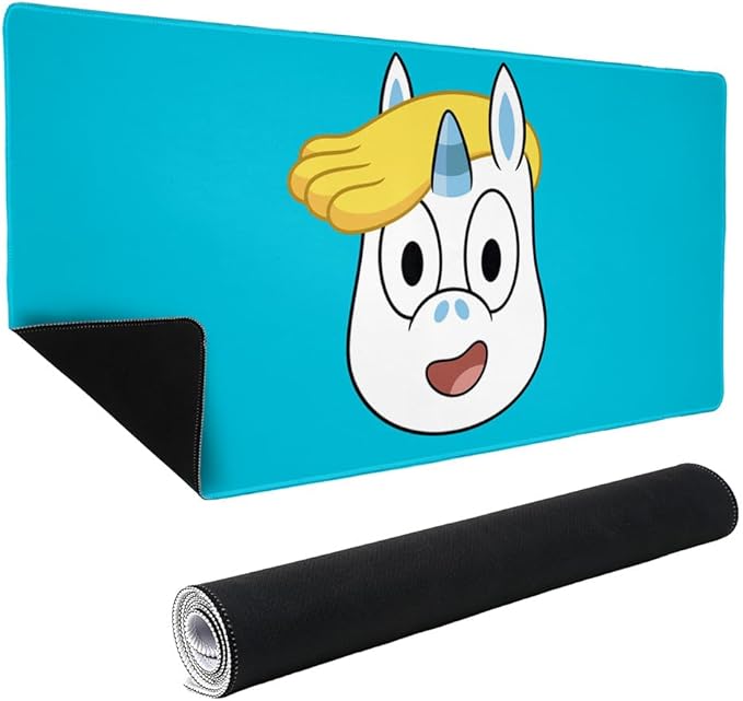 Powerpuff Girls Donny Head Large Gaming Mouse Pad Desk Mat with Stitched Edges Non-Slip Base for Gamer Home and Office 31.5 x 15.7