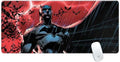 Skinit Extra Large Gaming Mouse Pad - Officially Licensed Batman Red Sky Design with Stitched Edges Waterproof Non-Slip Rubber Base Desk Mat for Keyboard &amp Mouse 35.75 x 15.4 inches