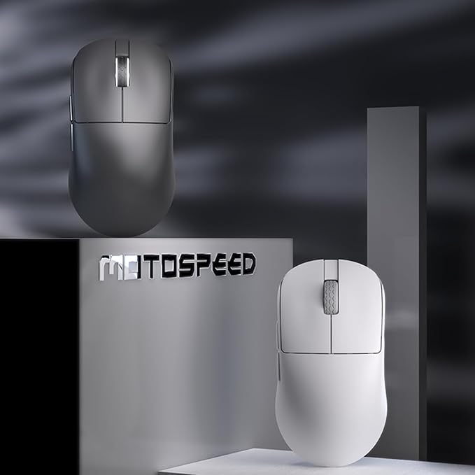 MOTOSPEED X6 Wireless Gaming MouseTwo-Mode 8K/USB-C Mouse Up to 26000DPIPAW3395 Optical Sensor Lightweight 46g5 programmable Button500MAh Battery LifeComputer Mouse for LaptopPCMac(Black)