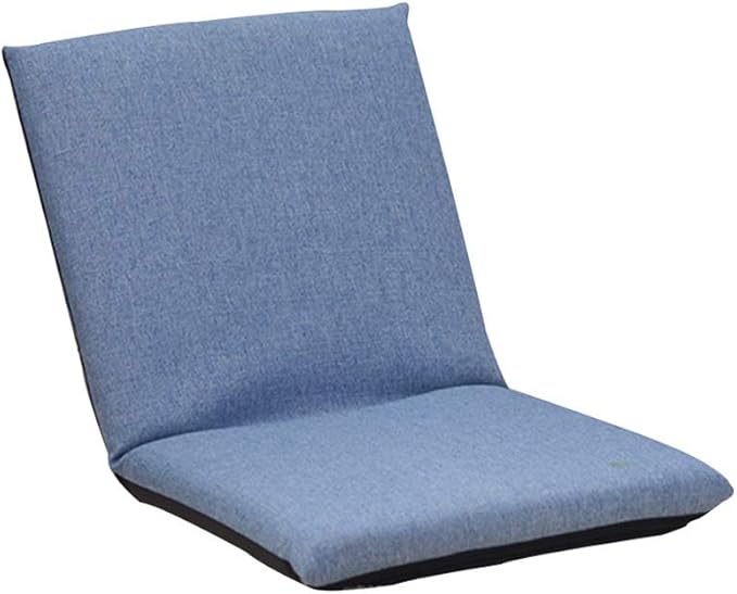 Floor Chair Floor ChairFolding Meditation Chair Adjustable Backrest Padded Gaming Chair Floor Seating with Removable Washable Cover for Bedroom Balcony Colour (Color : Brown)