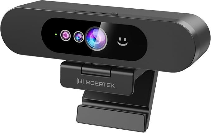 Window Hello Webcam 1080P 30fps Camera with Noise-reducing Mic Plug &amp Play 90° Wide Angle Built-in Privacy Cover 360° Rotation &amp 90° Tilt Perfect for Zoom Google Meet Microsoft Teams