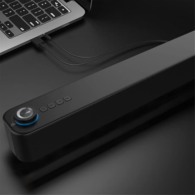 Computer Speakers for Desktop Computer Speakers Speaker Surround Sound Subwoofer for Computer PC Laptop USB Wired Dual Music Player Mini Soundbar(OneColor)